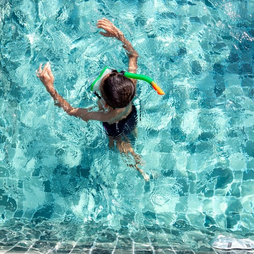 A Child in a Swimming Pool